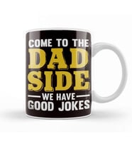 Dad Side Good Jokes Father Papa Dad Daddy Poppa Stepdad Kupa Bardak Porselen