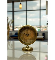 River World Masa Saati Eskitme Metal 25 cm x 20 cm Eskitme Retro