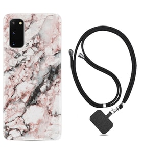 Samsung A02S A03S A10 A12 A13 A21S A22 Kılıf Boyun Askılı Silikon Colorfull Marble 2 1389