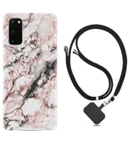 Samsung A02S A03S A10 A12 A13 A21S A22 Kılıf Boyun Askılı Silikon Colorfull Marble 2 1389