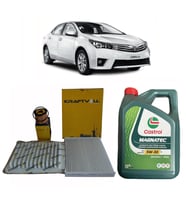 2013-2019 TOYOTA COROLLA 1.33 1.6 BENZİNLİ MOTORLAR İÇİN YAĞ BAKIM SETİ CASTROL MAGNATEC