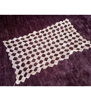 EL İŞİ DANTEL TIĞ İŞİ BEJ 22x12,5cm