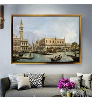 Altın Çerçeveli dekoratif tablo a1920 (Gold)