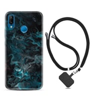 Huawei P20 Lite Mate 10 20 Lite Pro P40 Lite KılıfBoyun Askılı Silikon Colorful Abstract 1384