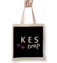 Kes Tıraşı Bez Çanta Uzun Saplı