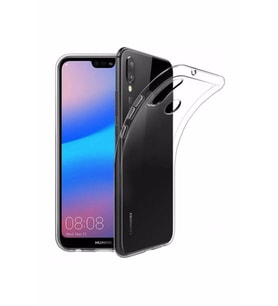 P20 Lite Toz Koruma Tıpalı Ultra Ince Şeffaf Silikon Kılıf