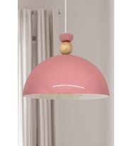 Pembe Metal Sarkıt Avize E27, 30 cm, Şık ve Modern Tasarım