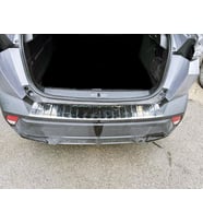 Peugeot 408 Krom Arka Tampon Üstü Koruma 2022> Paslanmaz Çelik (Gümüş)