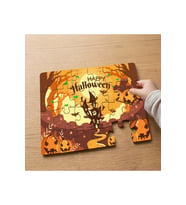 Halloween - Cadılar Bayramı Tasarımlı 24 Parça Ahşap Çocuk Puzzle