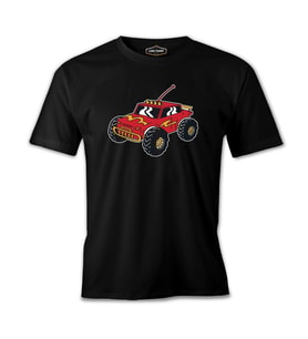 Remote Control Red Car Toy Siyah Erkek Tshirt