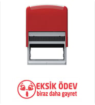 Eksik Ödev Öğretmen Kaşesi (Kırmızı)