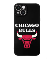Apple iPhone 14  Lansman Kılıf Chicago Bulls  Tasarımlı Altı Kapalı İçi Kadife Kaplı  Kapak (Şeffaf)