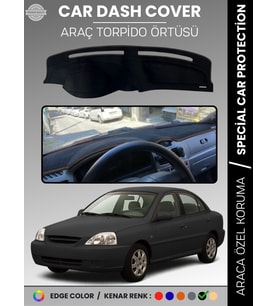 KİA RİO (2000-2005) Torpido Örtüsü Ön Panel Torpido Koruma Tam Uyum Araca Özel Kaymaz Kolay Montaj