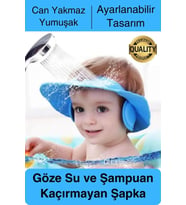 Ayarlanabilir Çocuk Bebek Duş Şapkası Göze Şampuan Su Sabun Kaçmasını Önleyen Koruyucu Banyo
