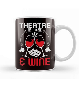Theatre Geek Fan Wine Lover Drama Acting Actor Actress Show Kupa Bardak Porselen
