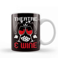 Theatre Geek Fan Wine Lover Drama Acting Actor Actress Show Kupa Bardak Porselen