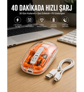 Sessiz Kablosuz USB Girişli Mouse Fare Yüksek Performanslı Yeni Nesil