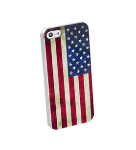 Cellular Line iPhone SE/5S/5 ile Uyumlu Swarovski USA Desenli Kılıf SWKUSAIPHONE5