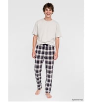 LC WAIKIKI Lacivert Regular Fit Ekose Erkek Pijama Altı