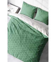 Nevresim Takımı %100 Doğal Pamuk Çift Kişilik 3d Digital Green Pattern