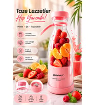 BİG BARDAK BLENDER USB Şarjlı Taşınabilir Smoothie Hazırlayıcı