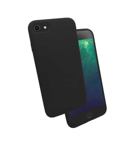 Apple Apple iPhone 7 Kılıf Kadife Ultra Esnek İnce Camera Protected Velvet Case (Siyah)