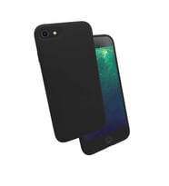 Apple Apple iPhone 7 Kılıf Kadife Ultra Esnek İnce Camera Protected Velvet Case (Siyah)
