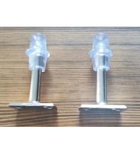 Cyd Plastik 8 cm Çubuk Kapı Tampon - Nikel - 5'li Set