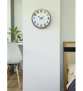 MCG  36 Cm Krem Çocuk Odası Duvar Saati
