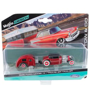 Maisto 1929 Ford Model A / Traveler Trailer 1:64 Oyuncak Araba (Çok Renkli)