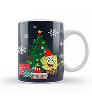 Spongebob Square Pants Christmas Tree Kupa Bardak Porselen