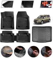 Skoda Yeti 2009-2018 Uyumlu Paspas Araca Özel Bagaj Havuzu MBS Siyah