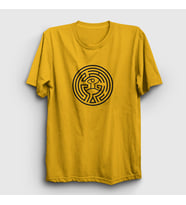 Presmono Unisex Sarı Maze Westworld T-Shirt 224277tt (Sarı)