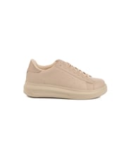 Ayakmod Ekru Bağcıklı Kadın Sneaker 156 G (Bej)
