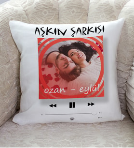 Kişiye Özel Kalp Yağmuru Yastık