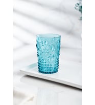 Akrilik Aquamarin Tekli Kısa Bardak & Su Meşrubat Kahve Yanı Bardağı 400 ml ( Cam Değildir )