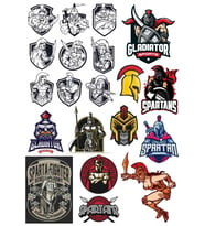 Gladiator Savaşçı Sticker Set-1 21 Parça Telefon, Tablet, Defter, Laptop Sticker