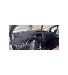 2013-2020 Modellerine Uygun Ekranlı Ford Courier Torpido Koruma Halısı Siyah Kenar Renk Sarı