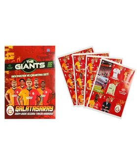 Mythos Galatasaray Dev Poster ve Çıkartma Seti Orjinal