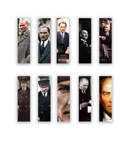 10 Adet Mustafa Kemal Atatürk Kitap Ayracı (40x145 mm)