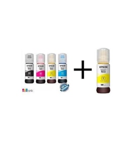 Epson 103 EcoTank L3266 4 Renk Orjinal Mürekkep Takımı + 1 Sarı Hediye
