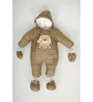 ERKEK BEBEK ASLAN MODELLİ İÇİ KÜRKLÜ ELDİVEN PATİKLİ ASTRONOT MONT TULUM
