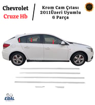 Chevrolet Cruze Hb Krom Cam Çıtası 6 Parça 2011 Üzeri P. Çelik