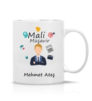 Kişiye Özel Mali Müşavir İçin Hediye Tasarım Kupa Çay Kahve Hediye Bardak-007