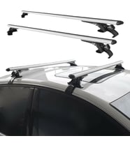 Opel Corsa D 2007-2014 Oluksuz Tip Ara Atkı Tavan Barı Portbagaj Bağlantı Ayakları - Gri Set