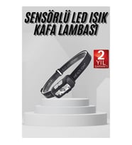 Sensörlü Şarjlı Type-c Şarj LED'li Kafa Lambası Kamp Lambası