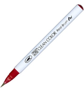 Zig Clean Color Real Brush Fırça Uçlu Marker Kalem 260 Deep Red 