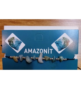 Doğal Taş Ayarlanabilir Amazonit Taşı Bileklik