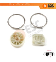 Rover 75 RJ MG ZT Brilliance B8 1998-2005 4/5 Kapı CVH101310 İçin Elektrikli Arka Sol Cam Kriko Seti