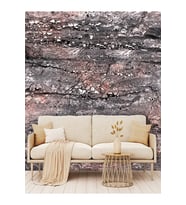 Dreamwall 3D Taş Kuaför Desenli Isı Ve Ses Yalıtımlı Sağlıklı Tekstil Duvar Kağıdı (Gri)